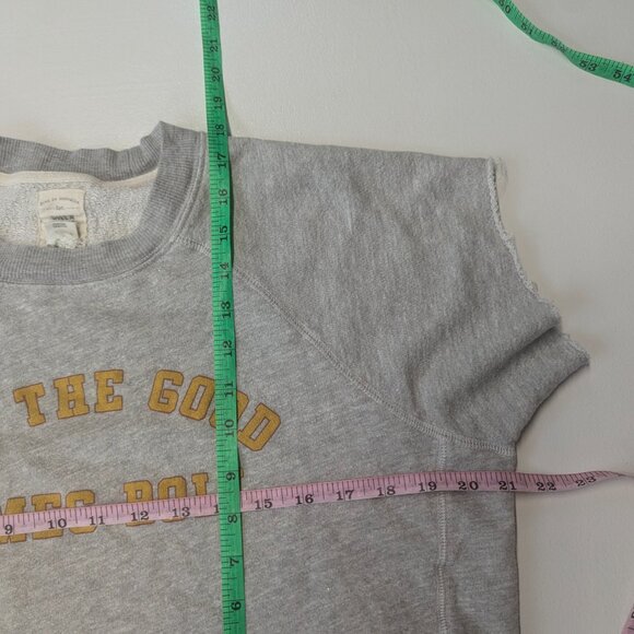 Billabong Size Small Cutoff Gray Sweatshirt - Picture 9 of 11